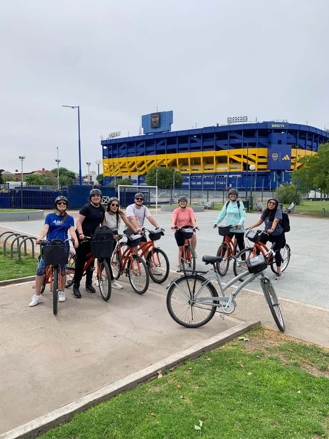 Bike Tour: Buenos Aires to the South (E-Bike) - Caminito, art, color, and a busy tourist scene