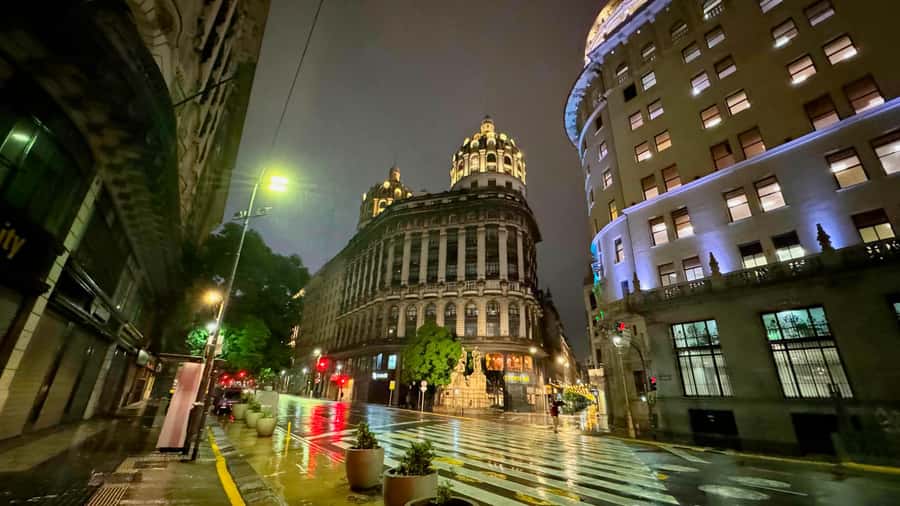 Buenos Aires After Dark: A City Lights & Sunset Experience - The Obelisk and Teatro Colón after sunset