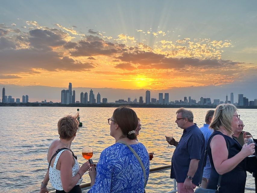 Buenos Aires: Puerto Madero Sunset Cruise with Open Bar - The skyline and the sunset