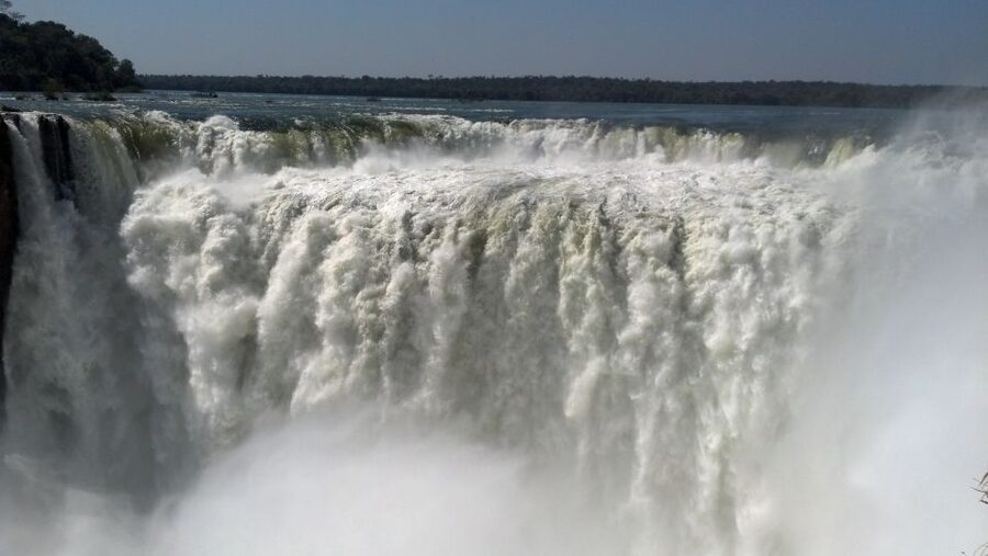 From Foz do Iguaçu: Iguazú Falls Boat Ride Argentina - The Upper Circuit and views from above