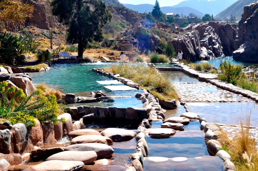 From Mendoza: Premium Spa Day at the Cacheuta Hot Springs - Arriving at Termas de Cacheuta