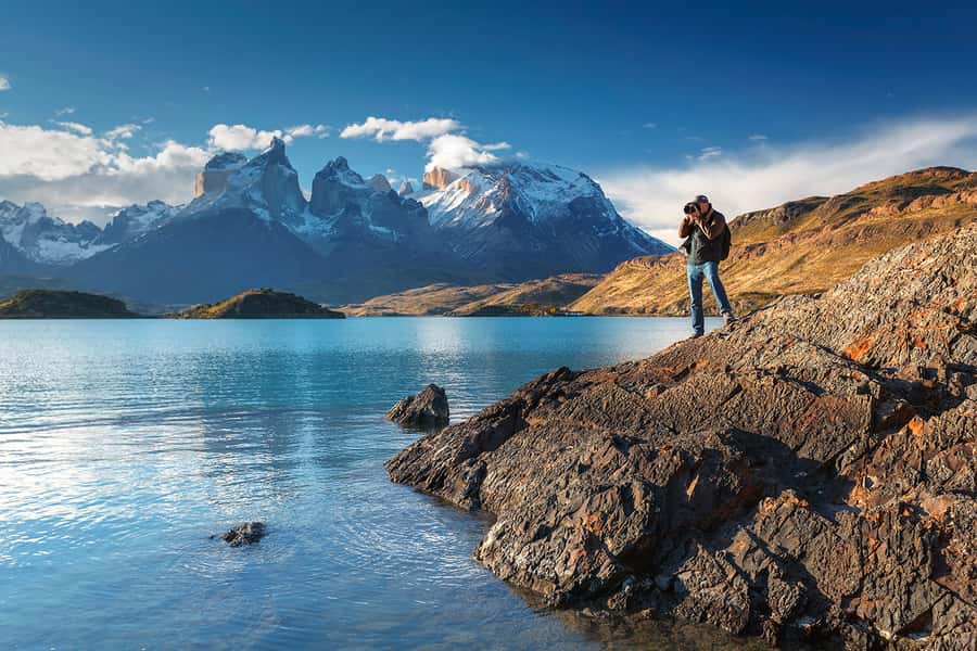 Full-day excursion to Torres del Paine National Park - Lake Pehoé and French Valley views