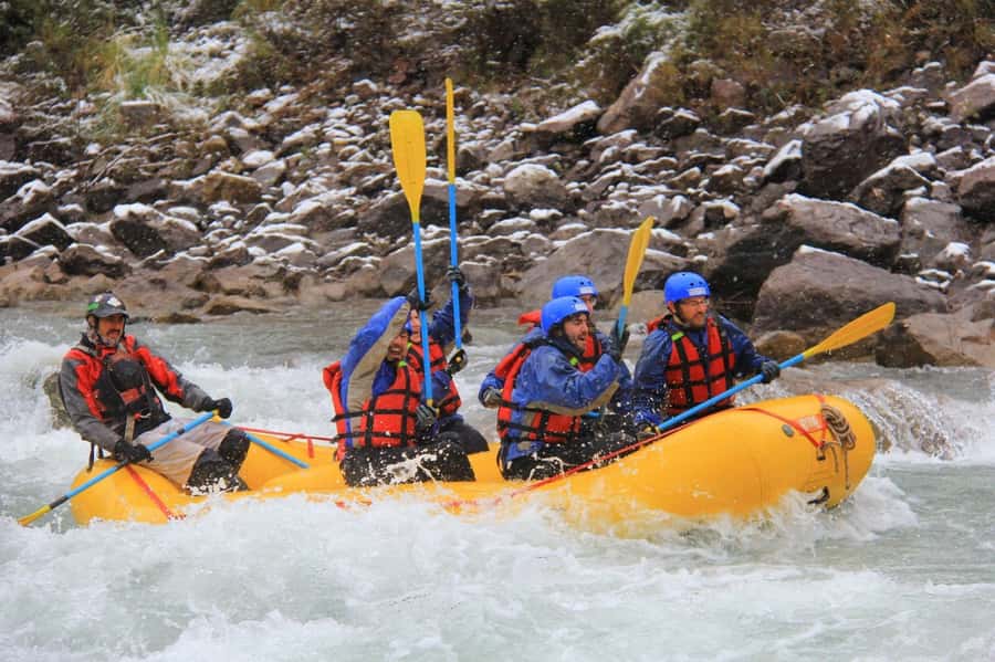 Half Day Rafting Mendoza River - Getting ready at the rafting base