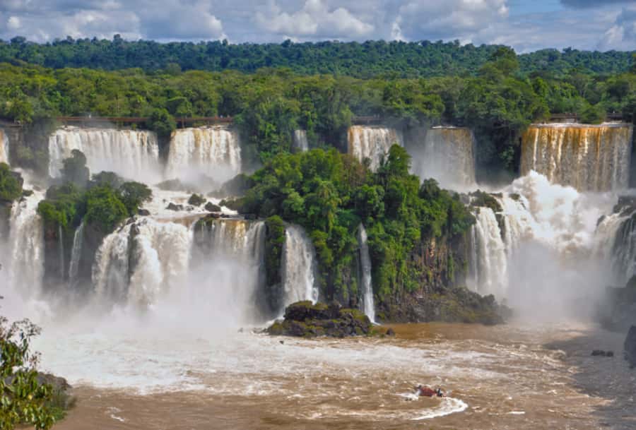 Iguazu Falls Argentinean Side from Puerto Iguazu - The Visitors Center and the park train