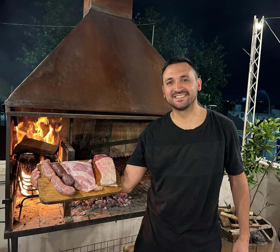 Mendoza: Make An Argentine Asado With A Local & Taste Malbec - The asado grill: morcilla, chorizo, pork, and beef