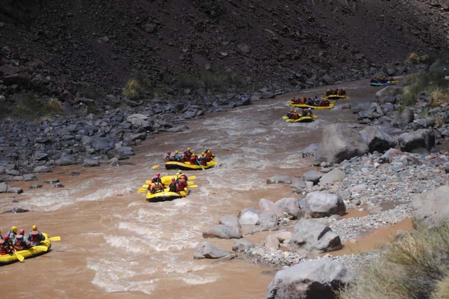 Mendoza: River Rafting & Canopy in the Andes Mountain Range - Getting suited up for the river