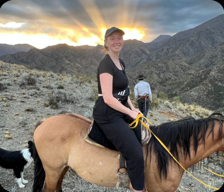 Mendoza: Sunset Horse Back Riding in the Mountains and BBQ - The sunset viewpoint at 2,100 meters