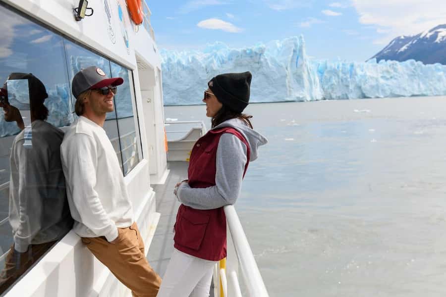 Nautical Safari: Navigate and feel the energy of the Perito Moreno Glacier. - Crossing Brazo Rico toward the south wall