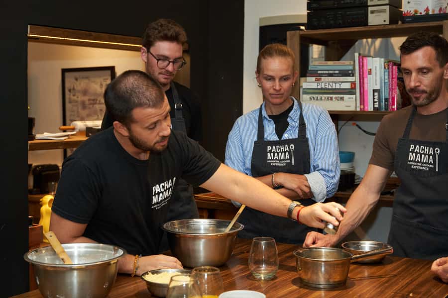 Pachamama - Argentine Cooking Experience in Buenos Aires - Sitting down with Durigutti wines