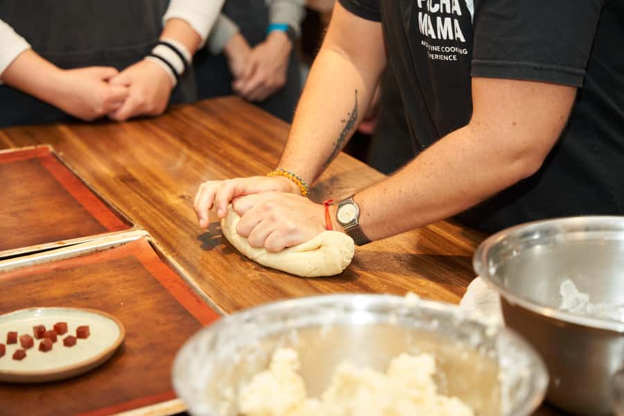Pachamama - Argentine Cooking Experience in Buenos Aires - Cooking chipá with sauces from the region