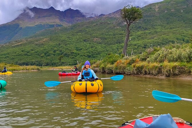 Packrafting experience along the Olivia River - Carrying the Packraft to Mariposa Lagoon