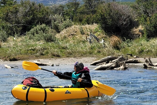 Packrafting experience along the Olivia River - Lunch at the River Beach