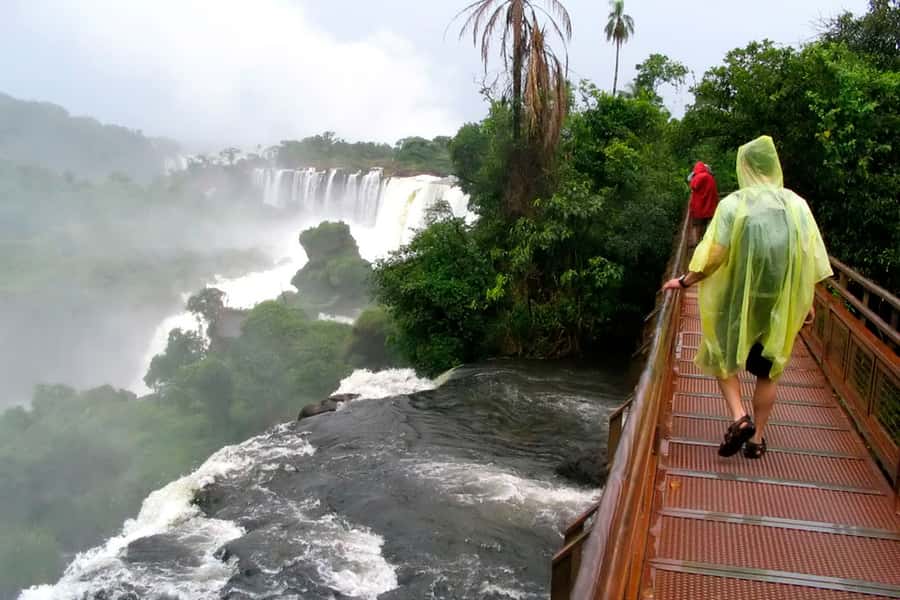 Puerto Iguazú: Iguazú Falls Adventure with 4WD & Boat Ride - San Martin Island and the Three Musketeers view