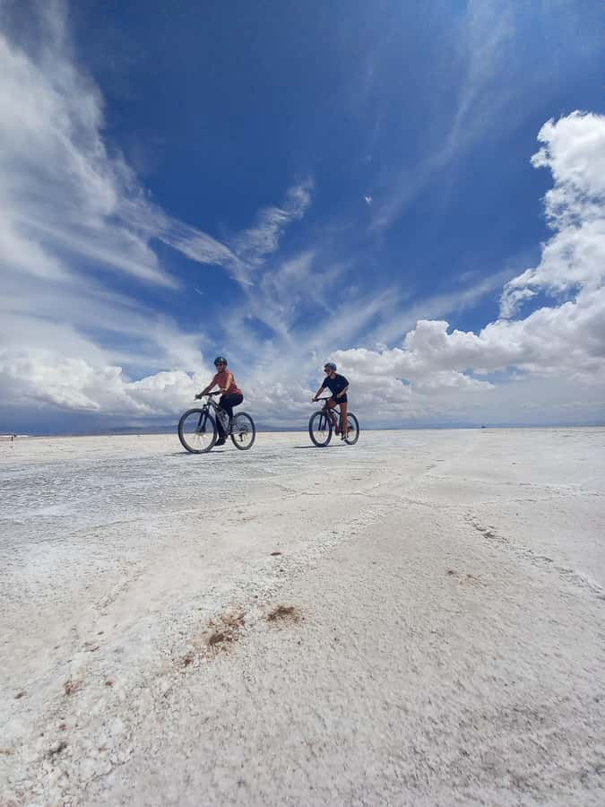 Salinas grandes by bike with lunch - What the salt pools reveal about local work