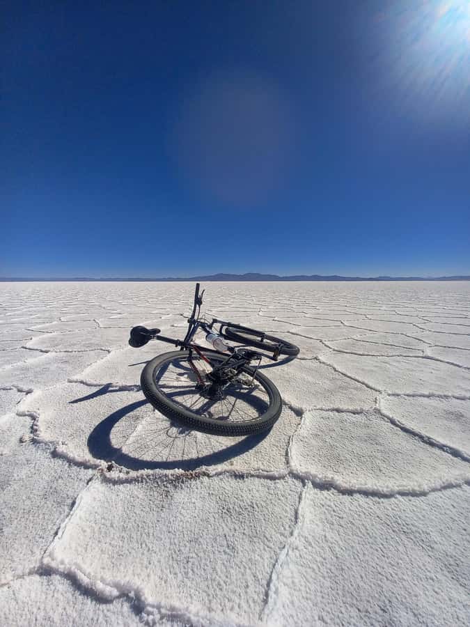 Salinas grandes by bike with lunch - Riding again before the return drive