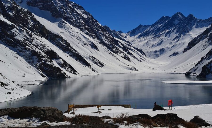 Santiago: Portillo, Inca Lagoon with Optional Aconcagua Park - The old railway, Rio Blanco, and working mountain country