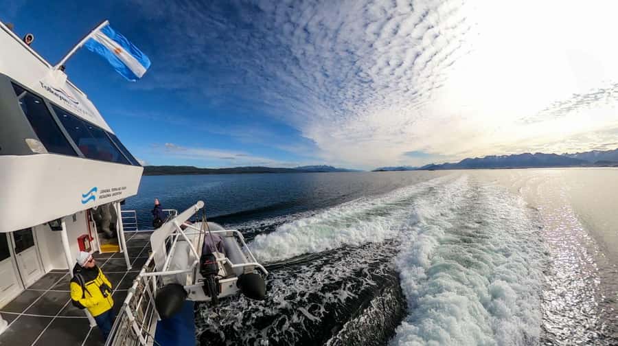 Ushuaia: Beagle Channel, Seal Island & Bridges Islands Tour - Watching Ushuaia recede behind you