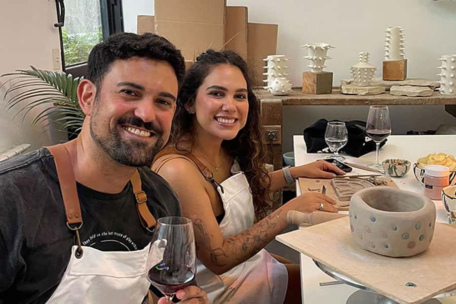 Wine & Pottery Class For Beginners in Buenos Aires Argentina - Leticia’s Gentle Approach to First-Time Potters